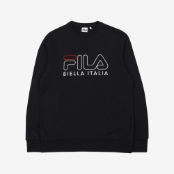 Fila 3d Embroide Logo - Miesten Hoodie - Mustat | FI-30613